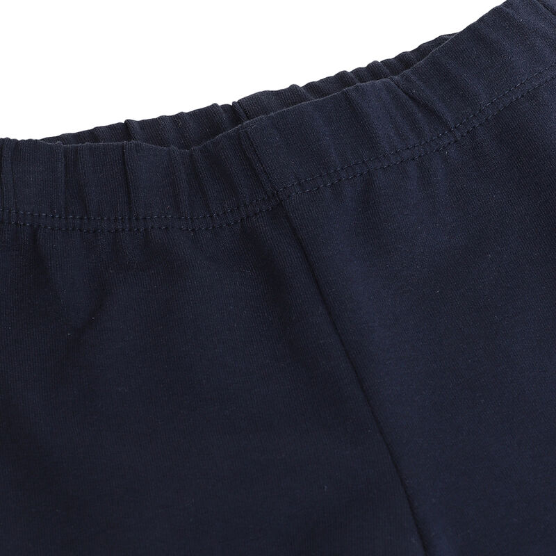 Girls Dark Blue Solid Long Trousers image number 2